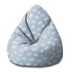 Puf Birnenform Blaue Wolken
