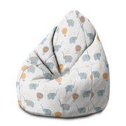 Puf Birnenform Blauer Elefant-M-Samt