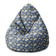 Puf Pearshape modrý Planes-S-velvet