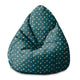 Puf Birnenform Bunte Herzen