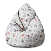 Puf Birnenform Cartoon Galaxie-S-Samt