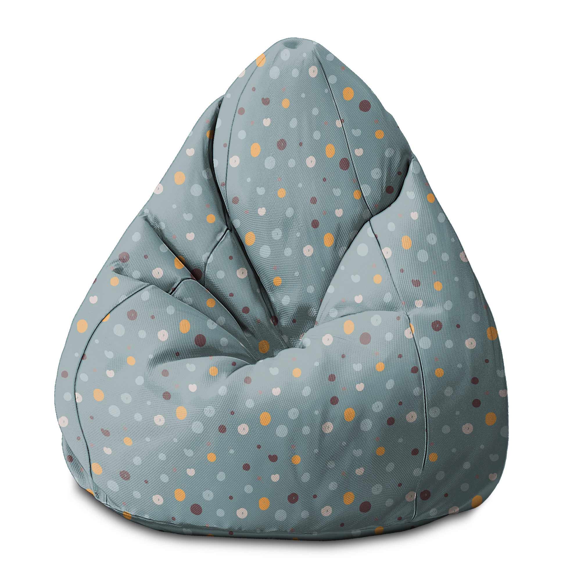 Puf Birnenform Bunte Punkte