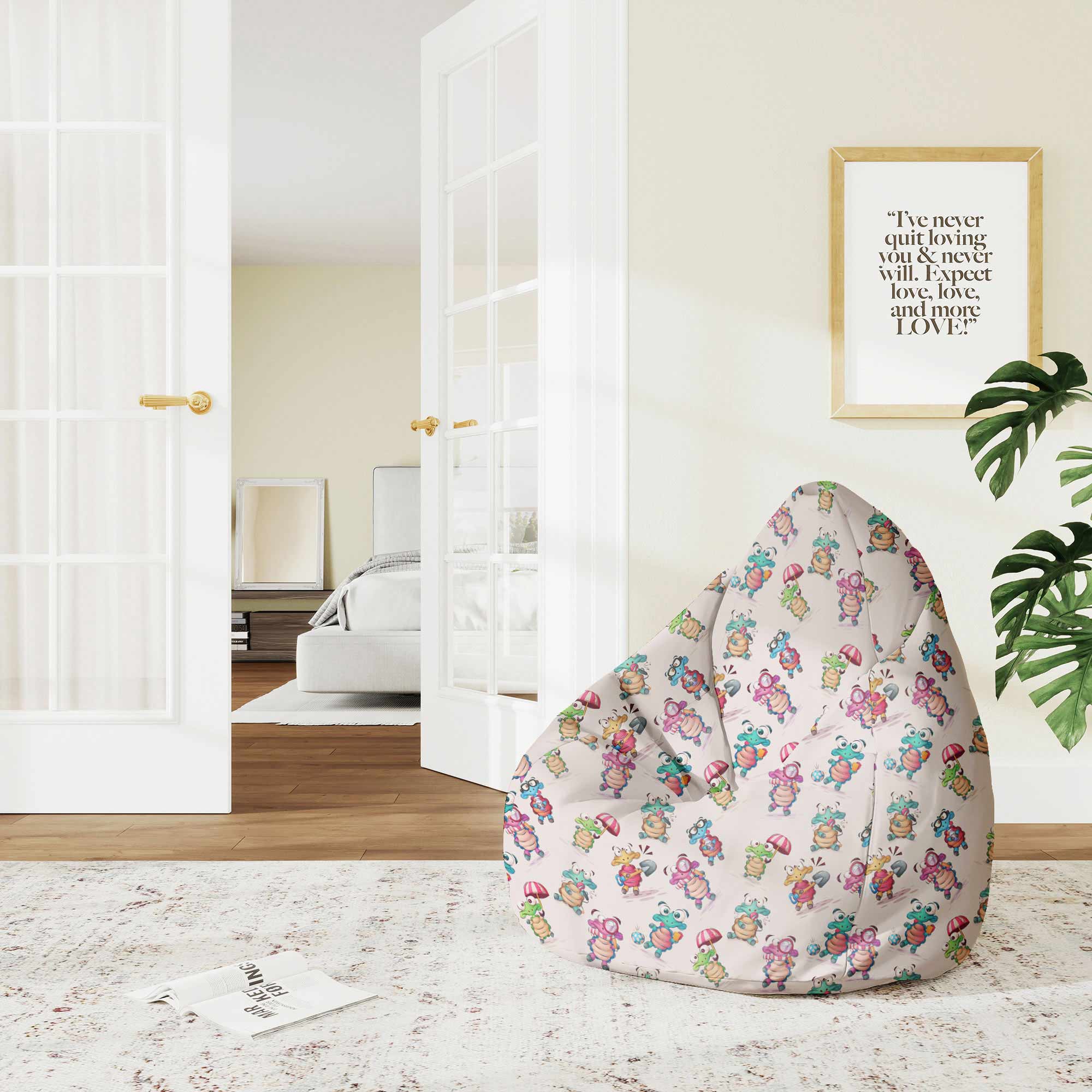 Puf Pearshape Funny Turtles-M-Oxford