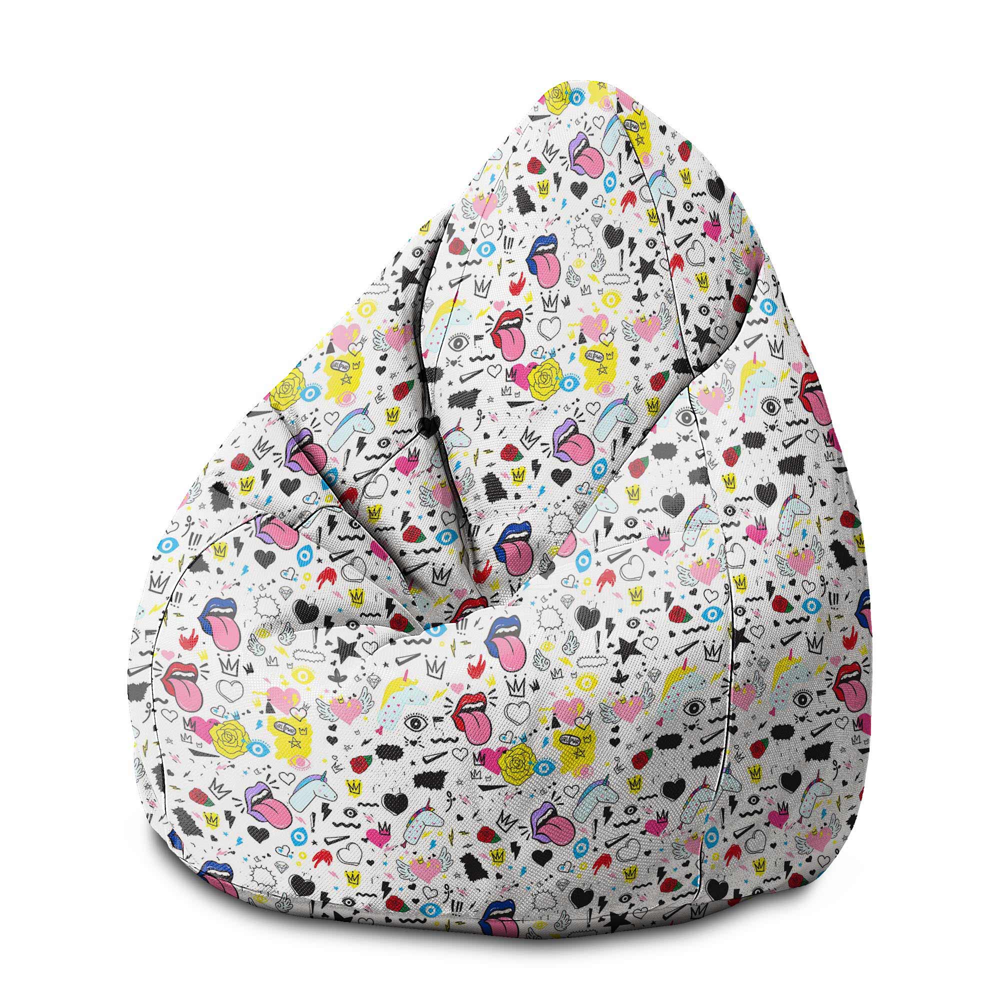 Puf Birnenform Girl Power-M-Oxford
