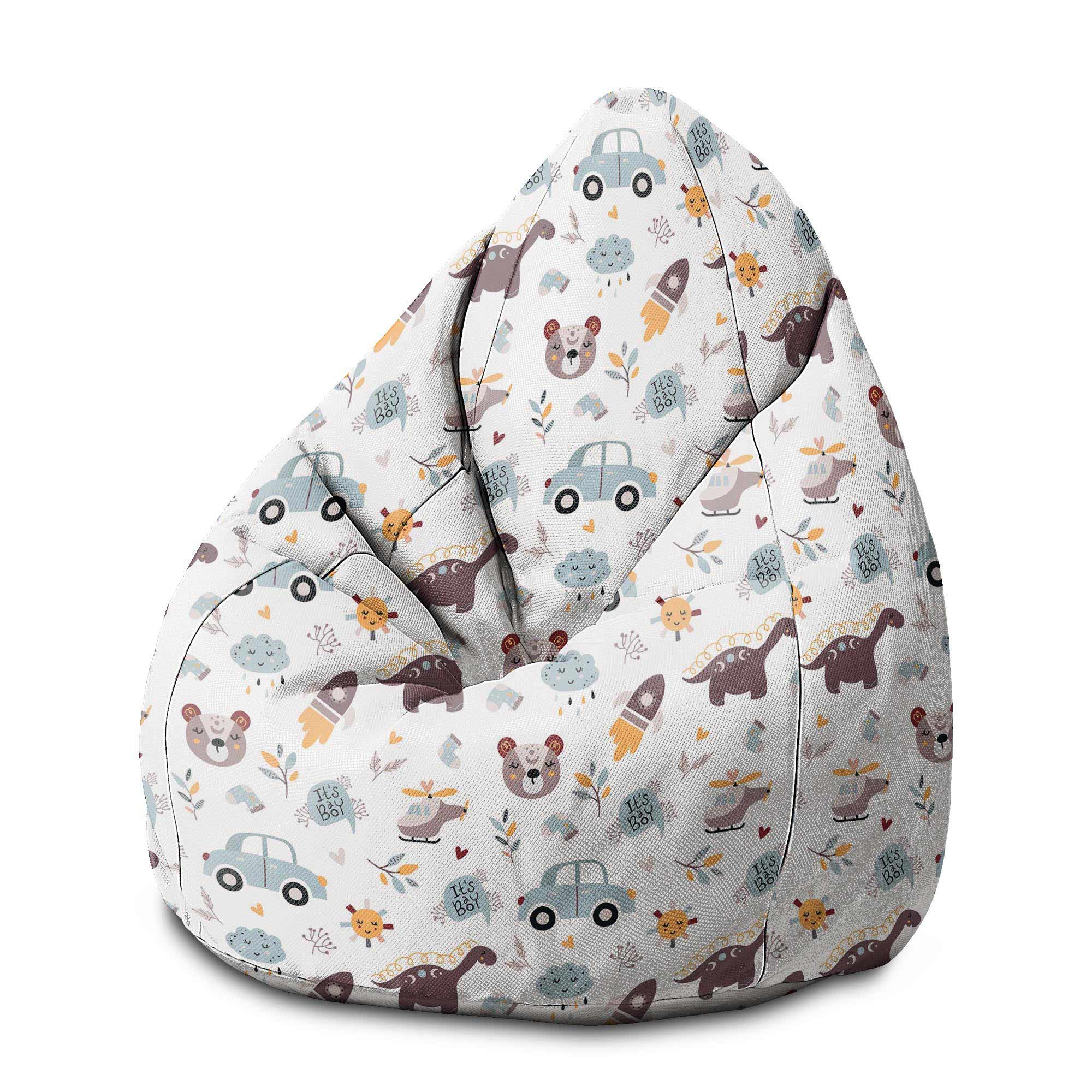 Puf Birnenform It's a Boy-M-Samt