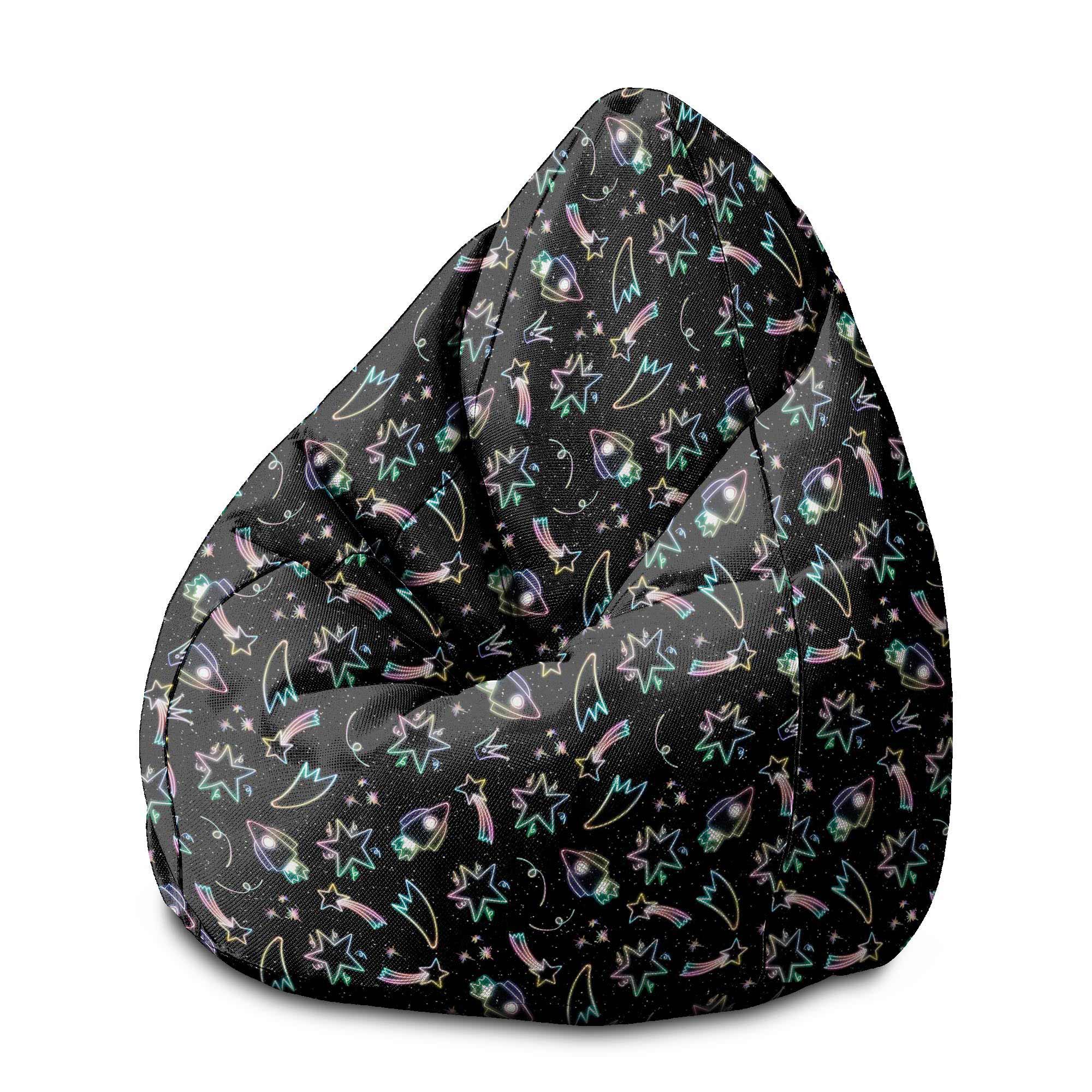 Pearshape Neon Galaxy-M Oxford Pouf