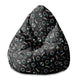 Puf Birnenform Neon Galaxy
