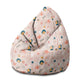 Puf Pearshape Fröhliche Abstraktion-M-Samt