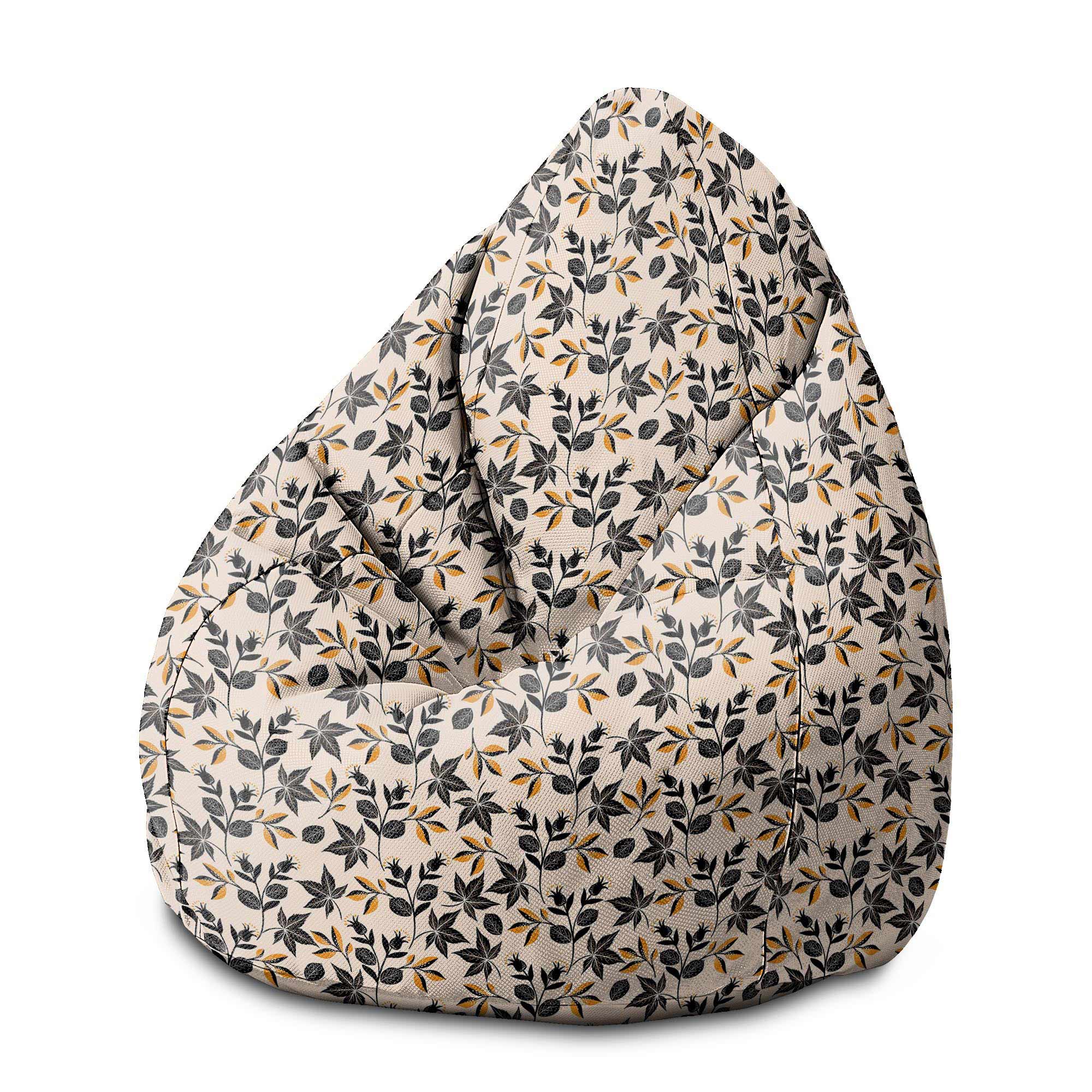 Puf Pearshape Cozy Autumn Leaves-M-Velvet