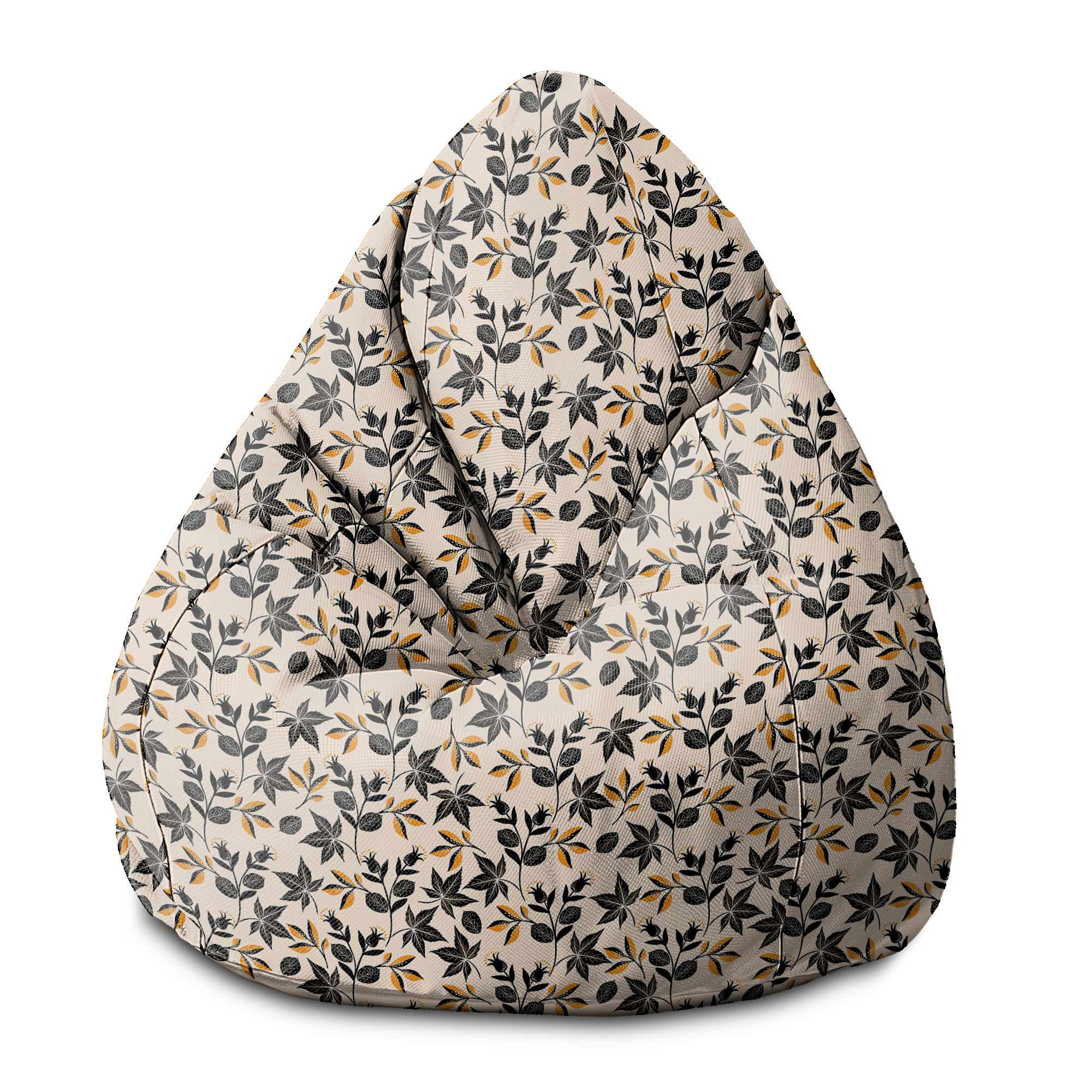 Puf Pearshape Cozy Autumn Leaves-S-Velvet