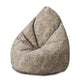 Puf Pearshape Dekorative Zweige-M-Samt