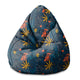 Puf Birnenform Doodle Exotisch