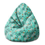 Puf Birnenform Blume Traum-S-Oxford