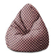 Puf Pearshape Geometric Squares-S-Velvet