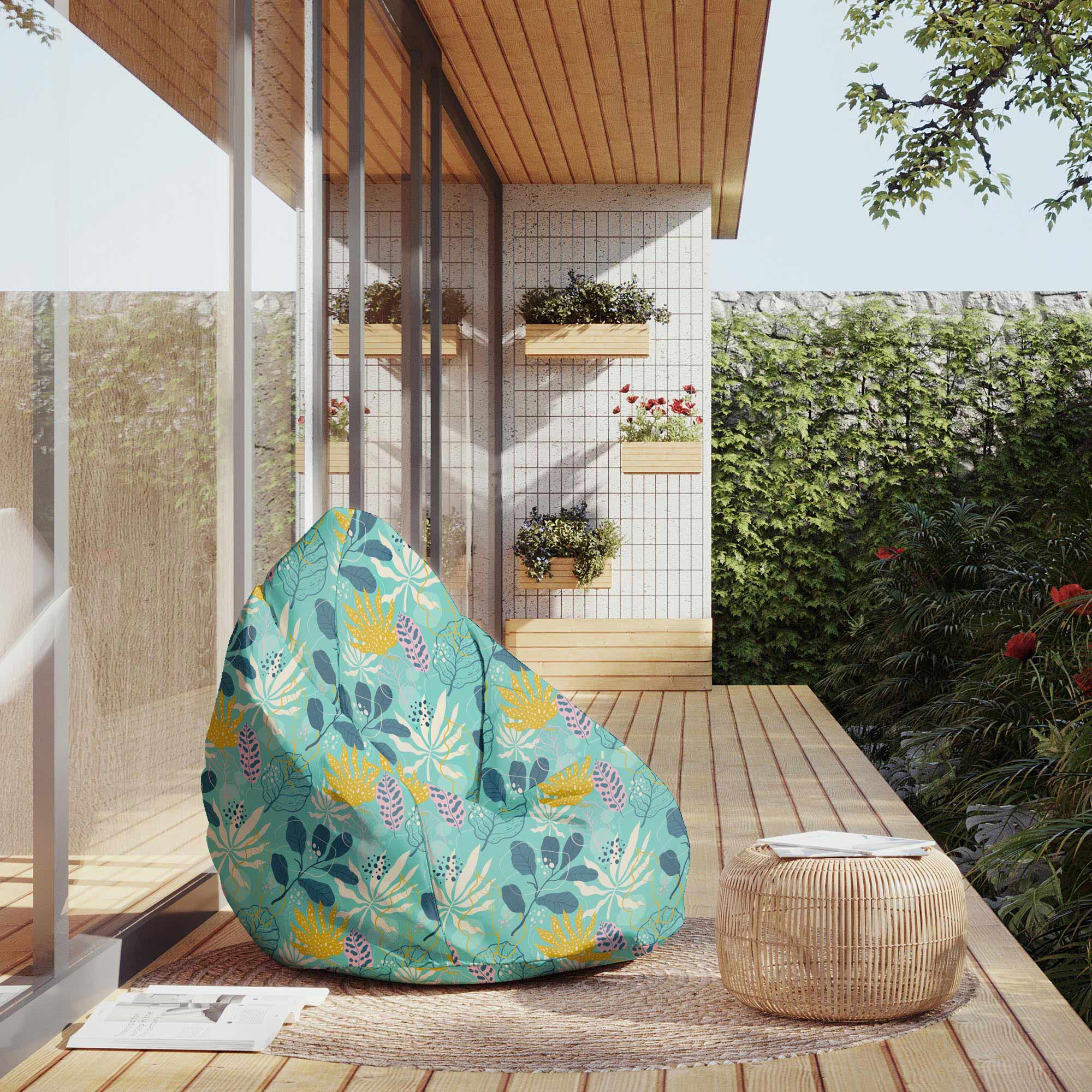 Puf Birnenform Abstrakt Exotisch-M-Samt