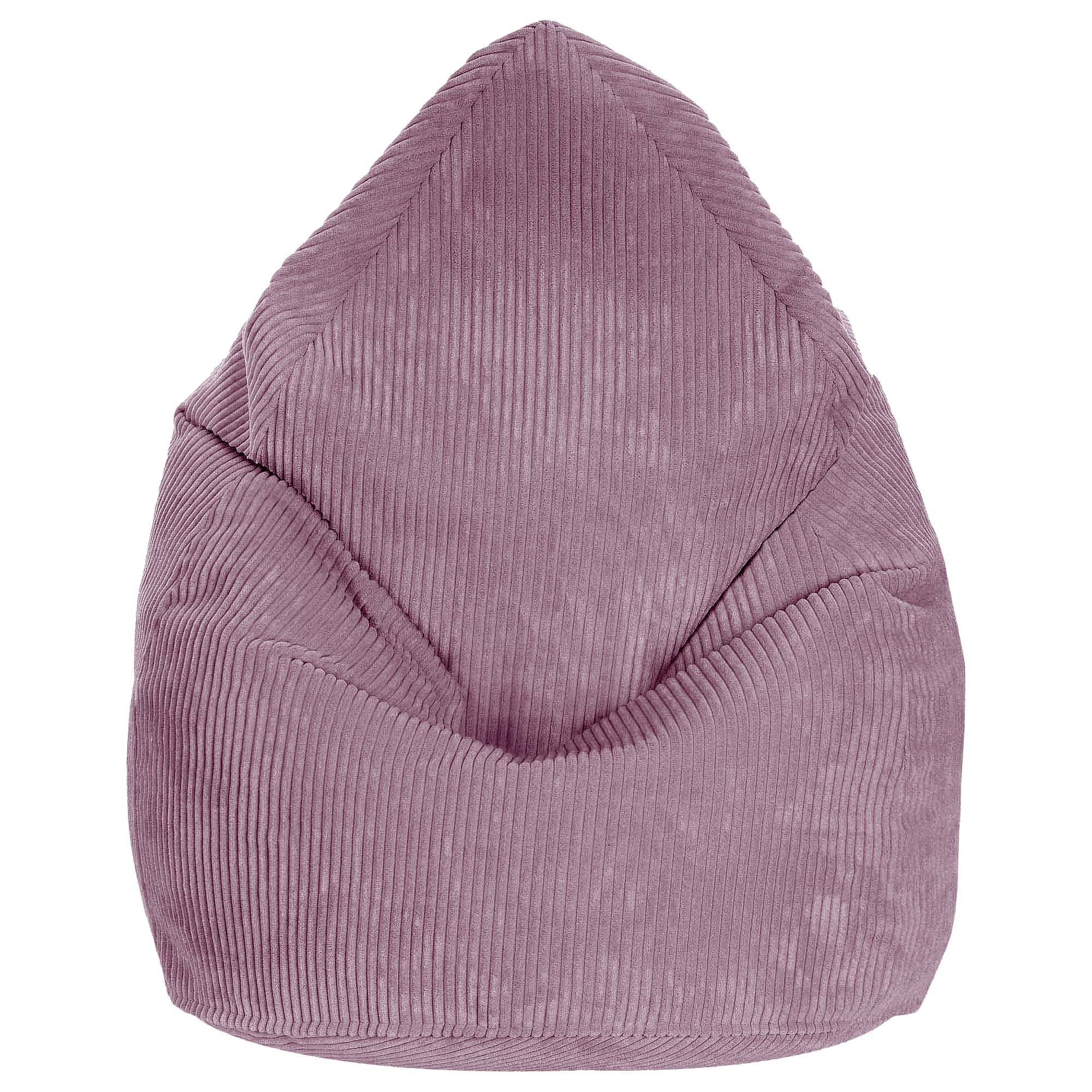 Sitzsack Birnenform Lincoln Silver Pink-M