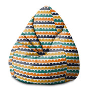 Puf Pearshape Abstract Half Dots-S-Velvet