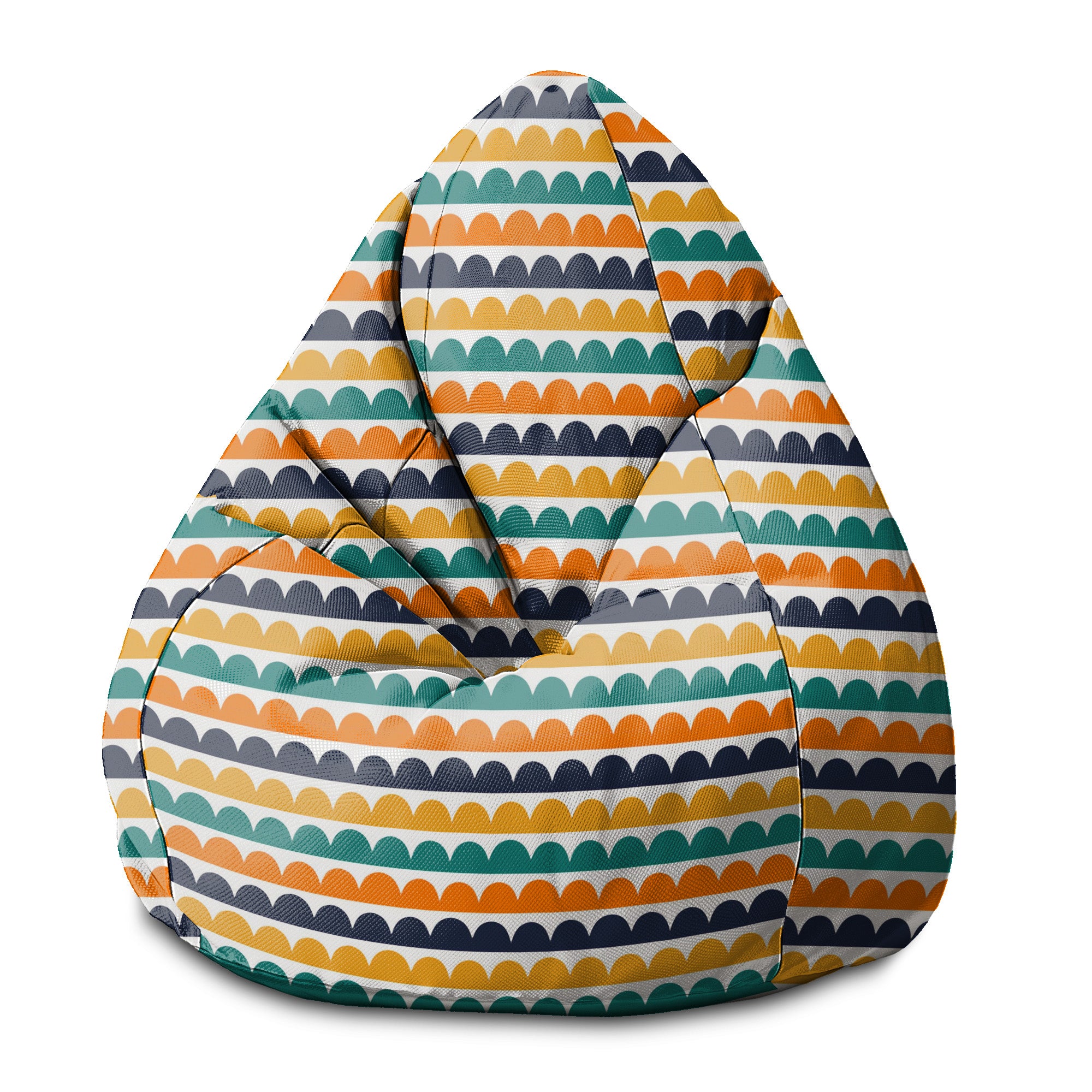 Puf Pearshape Abstract Half Dots-S-Velvet
