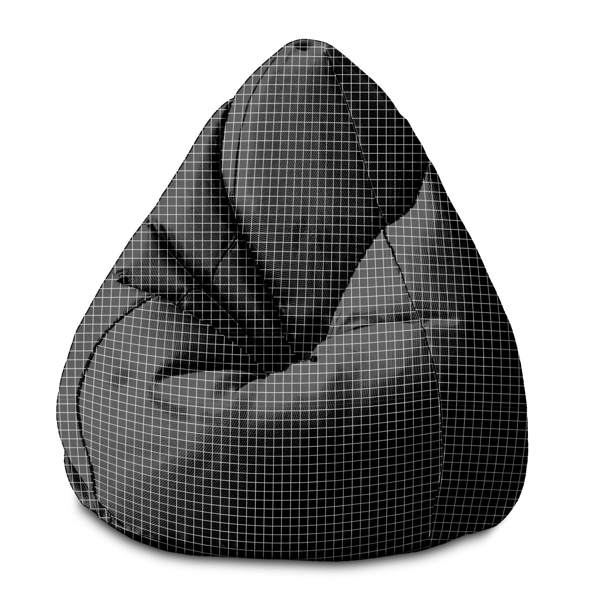 Sitzpouf Birnenform Ästhetisches Raster-S-Oxford
