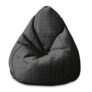 Sitzpouf Birnenform Ästhetisches Raster-S-Samt