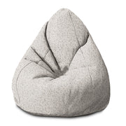 Pearshape Pouf Beige Dots