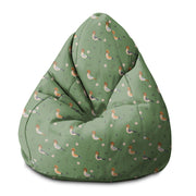 Puf Birnenform Vögel und Beeren-S-Oxford