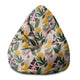 Puf Birnenform Collage Floral-S-Samt