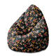Pearshape Pouf Dark Jungle-M-Velvet