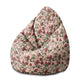 Puf Birnenform Dunkler Dschungel Pink-M-Samt