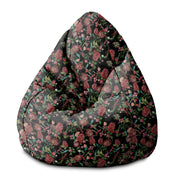 Puf Birnenform Dunkler Dschungel Rot-S-Oxford