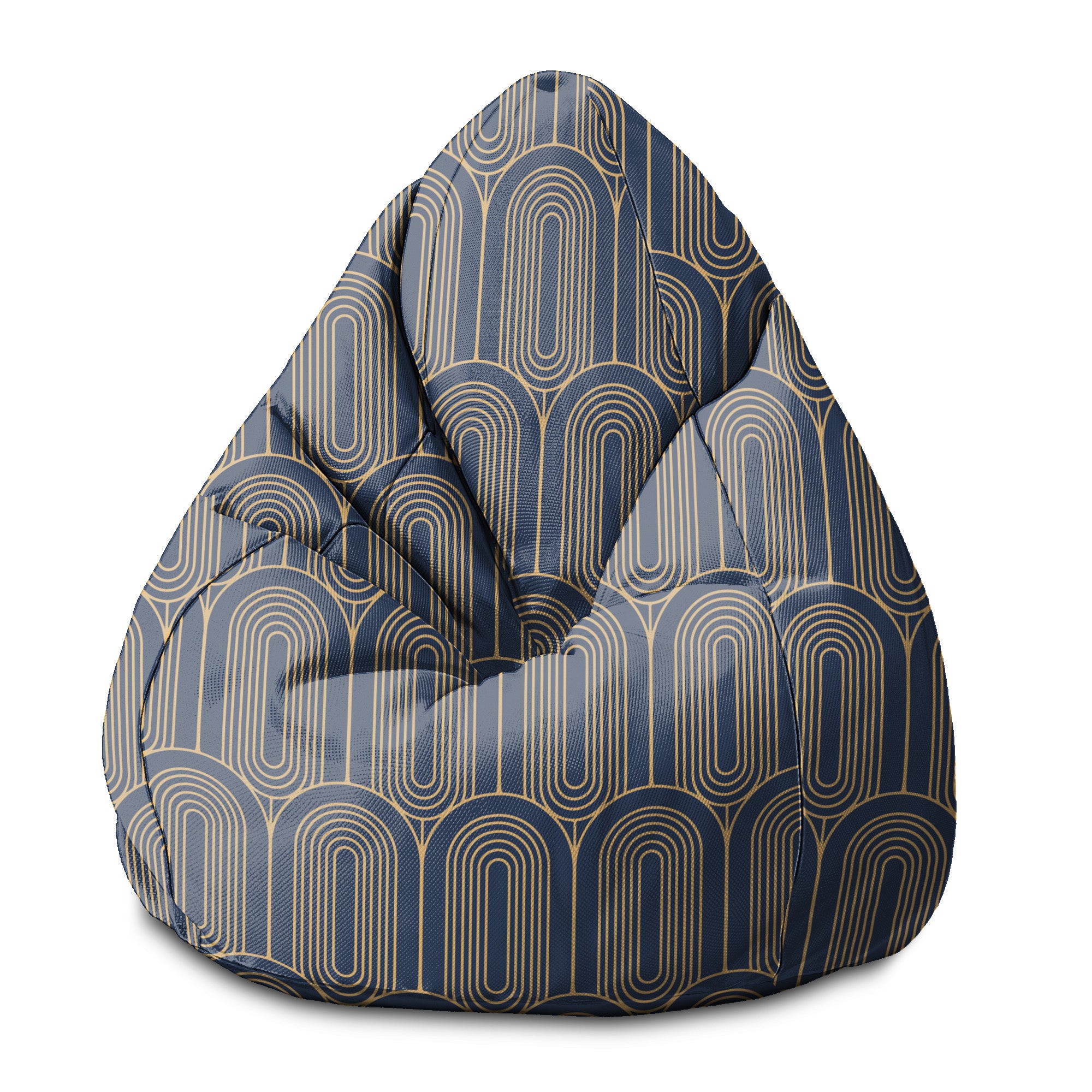 Puf Birnenform Deco Muster-S-Samt