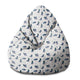 Pearshape Pouf Doves-S-Velvet