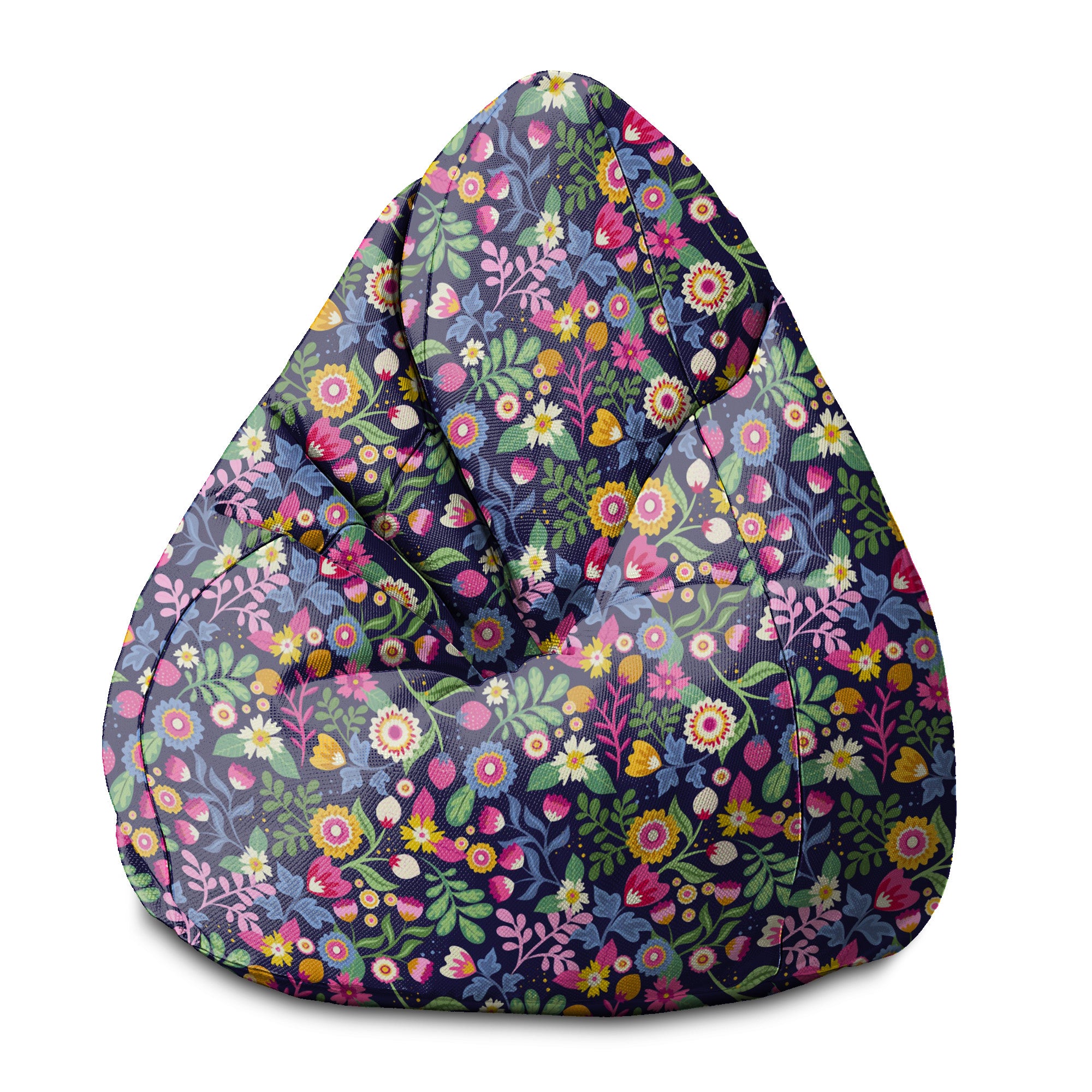 Puf Birnenform Exotisch Floral