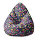 Puf Birnenform Exotisch Floral-S-Samt