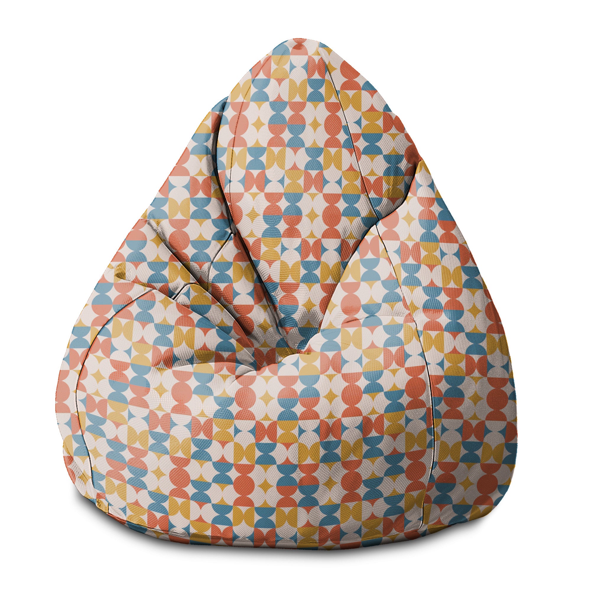 Puf Pearshape Geometrisches Retro