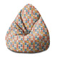Puf Pearshape Geometrisches Retro-S-Oxford