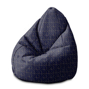 Puf Pearshape Gold Luxus Muster-M-Samt