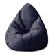 Puf Pearshape Gold Luxus Muster-S-Oxford