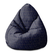 Puf Pearshape Gold Luxus Muster-S-Samt