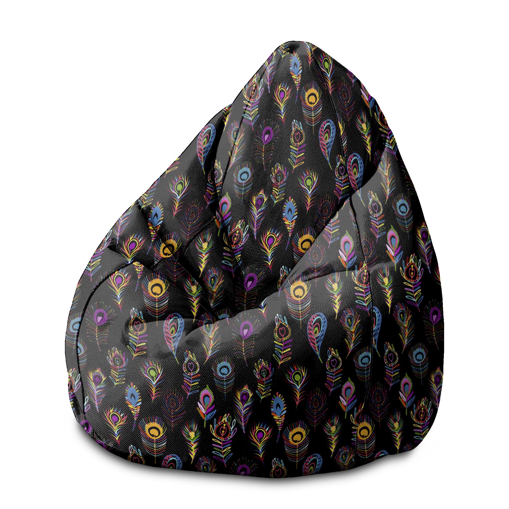 Puf Birnenform Bunte Pfauenaugen-M-Oxford