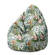 Pearshape Pouf Floral Watercolor-M-Oxford