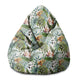 Pearshape Pouf Floral Watercolor-S-Velvet