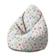 Puf Birnenform Living in the Flowers-M-Samt
