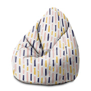 Puf Pearshape Modern Brush Strokes-M-Velvet