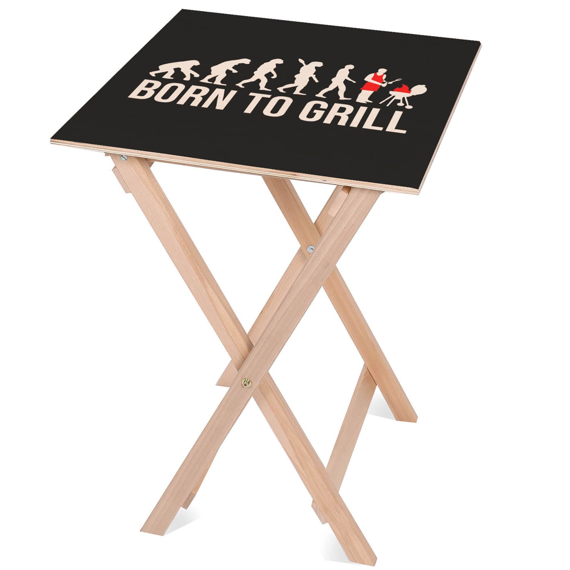 Holztisch Born To Grill-30x40 CM