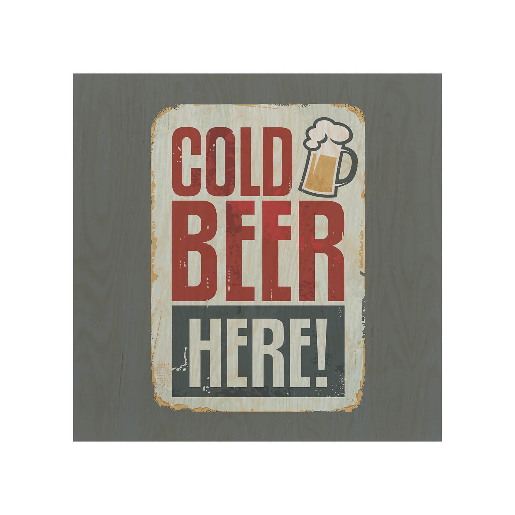 Holztisch Cold Beer