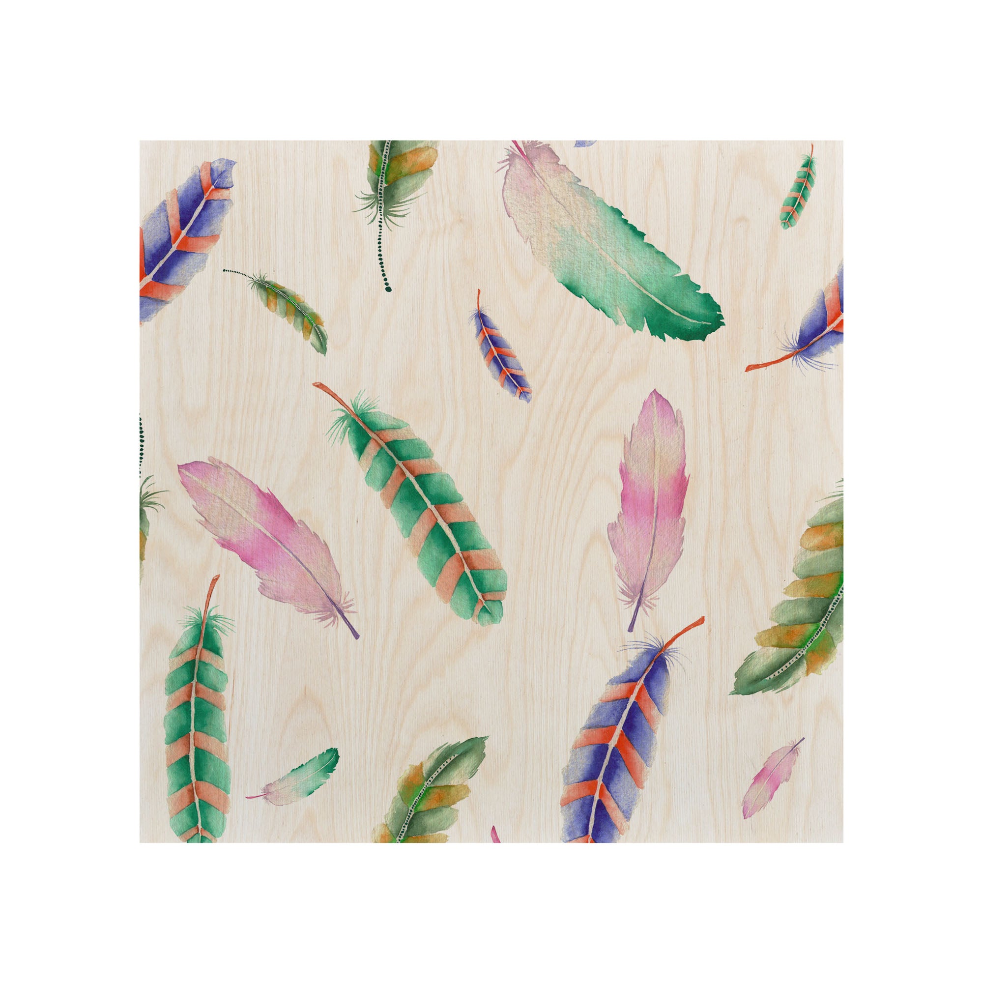 Holztisch Aquarell Klein