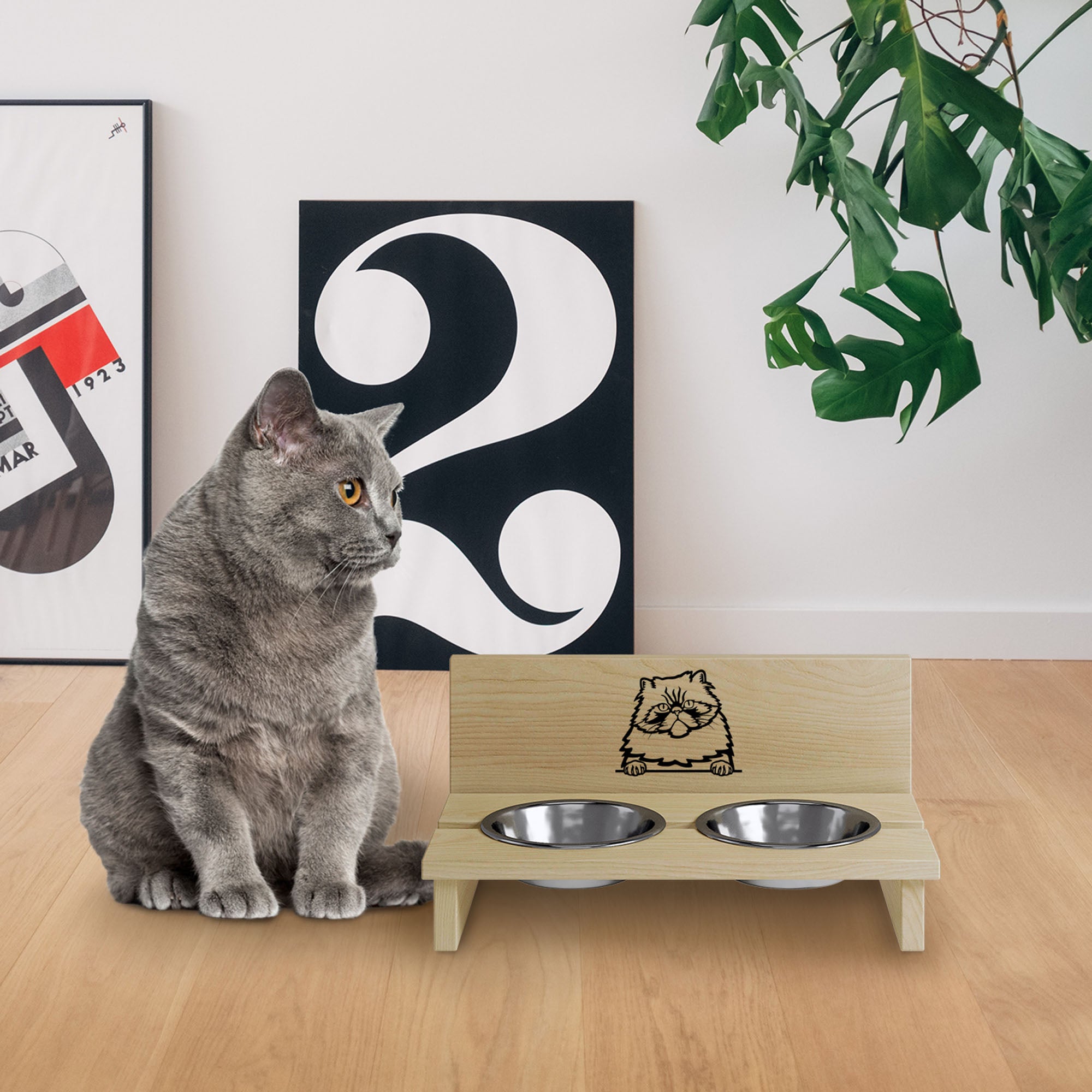 Futternapfständer für Katze Persian-L