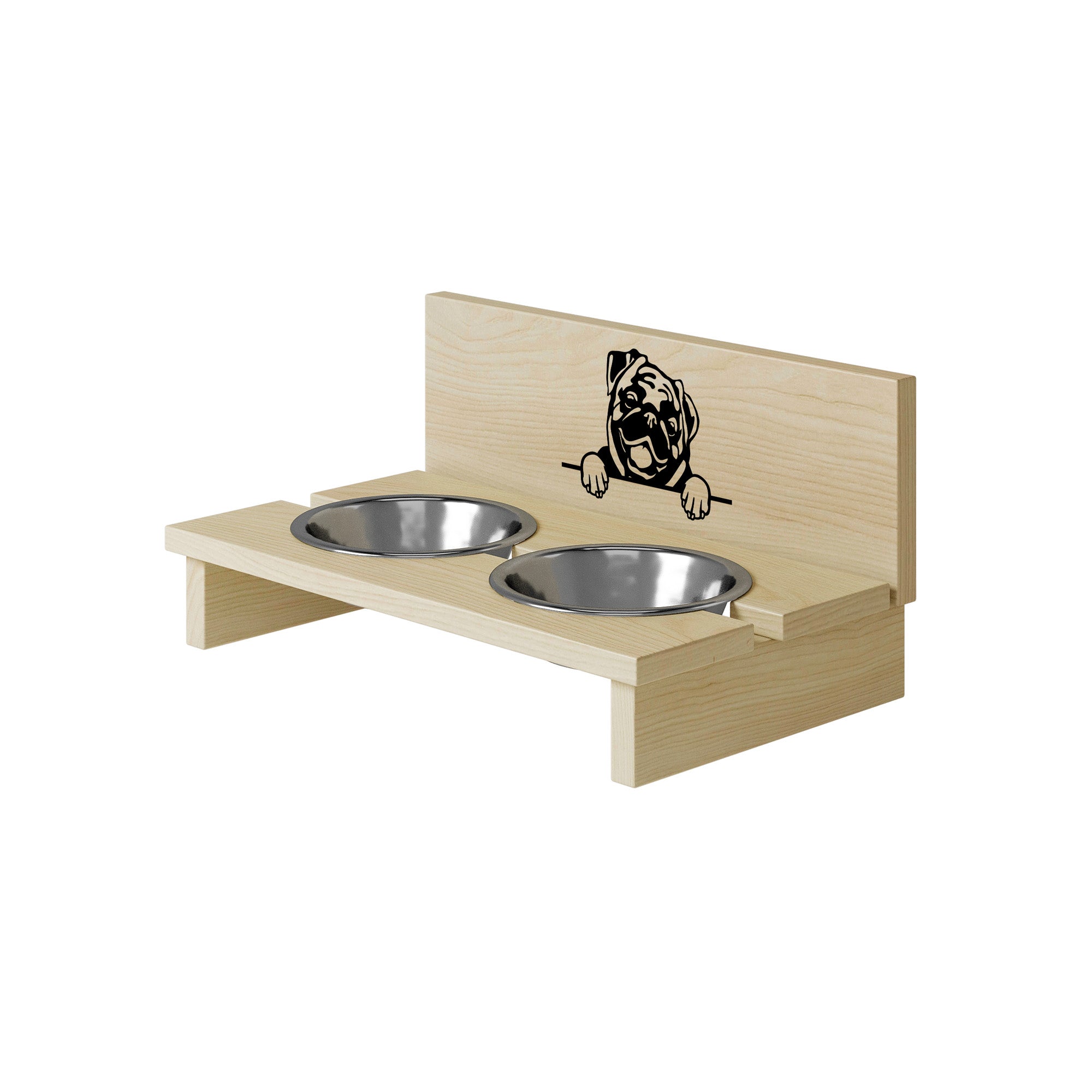 Futternapfständer für Hund Pugs-M