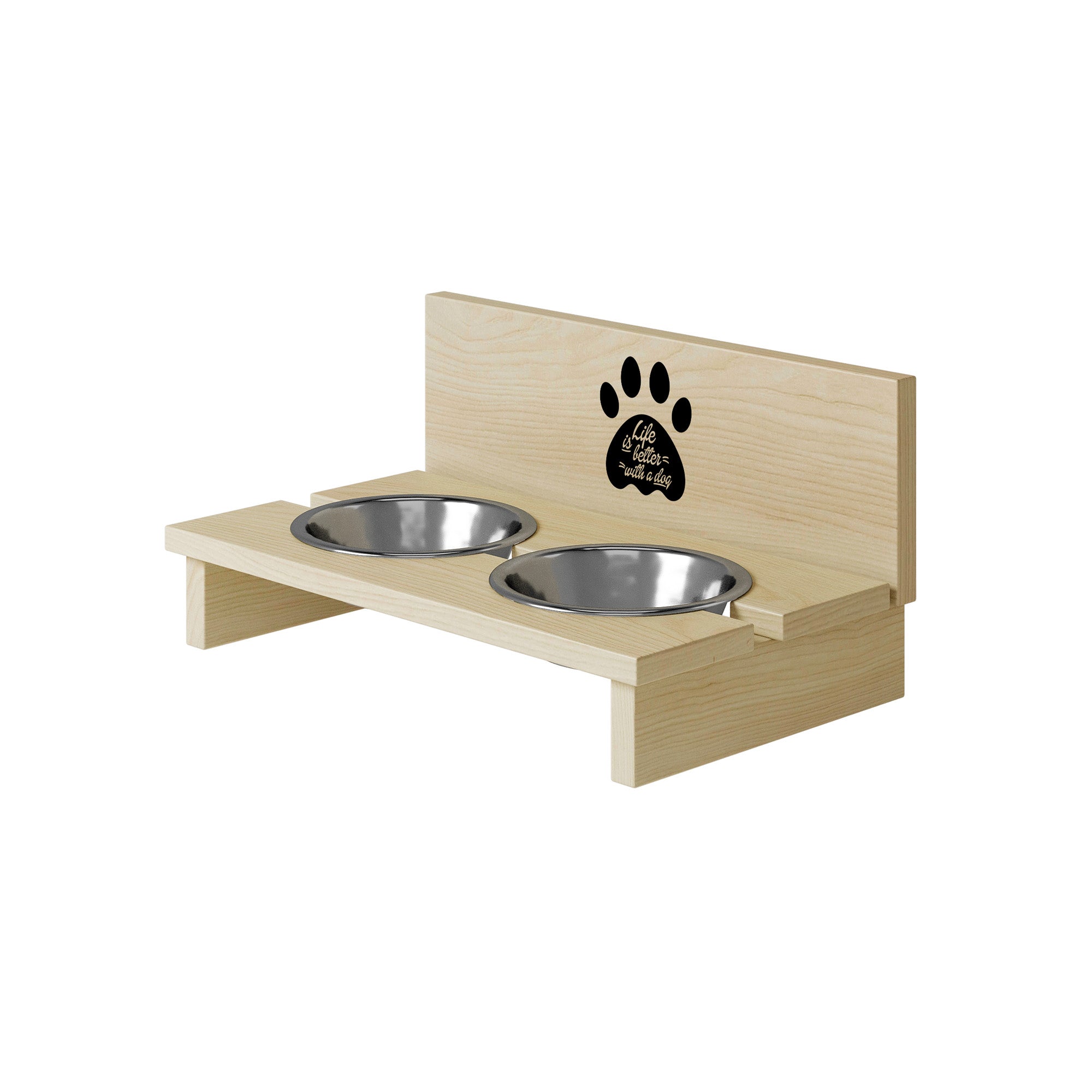 Futternapfständer für Hund Life is Better with a Dog-S